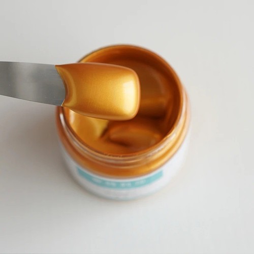 Gold metallic acrylic paint - metallic,