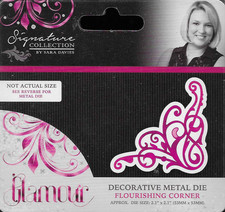 Crafter's Companion Flourishing Corner Cutting Die for cardmaking, scrapbooking