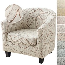 Jacquard Tub Chair Covers Slip