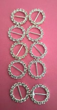 Dimante round buckle sliders - round,