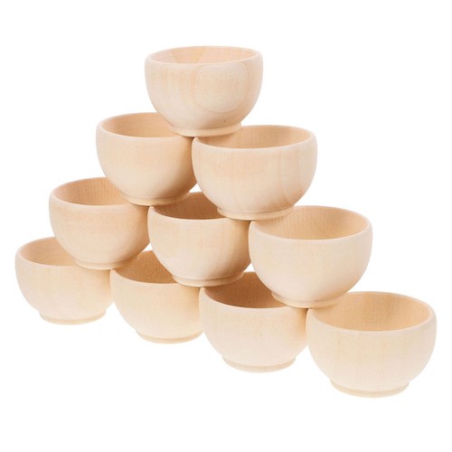 20pcs small wooden - small, bowls