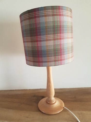 Mulberry check fabric shade - fabric,