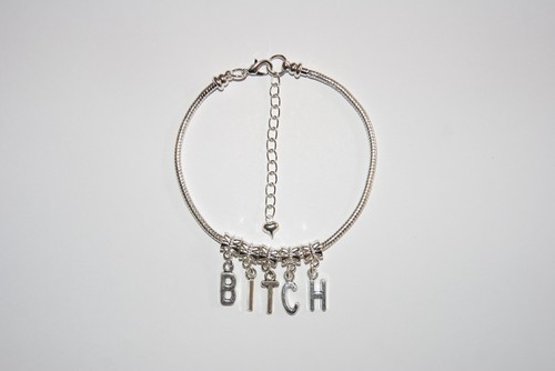 Bitch euro anklet - 'bitch',