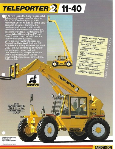 Fork lift truck data sheet - truck,