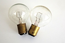 2 x  6 Volt 24 Watt double pole Axial Filament headlight bulbs for 1930's cars