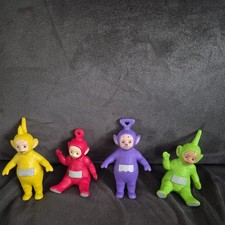 Teletubbies Family Figurines Set 4 Plastic Toy Play Figures Vintage