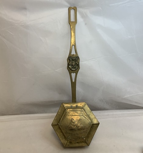 Antique georgian brass hanging - antique,