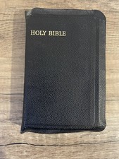 Preloved 1953 Holy Bible KJV, Collins Clear Type Press  Inscription 1955