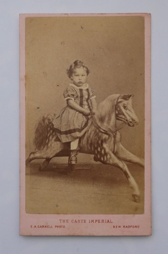 Cdv child a rocking - child, on