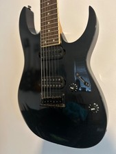 Ibanez RG7321 7-string guitar 2005 black signed by Herman li from dragon force 