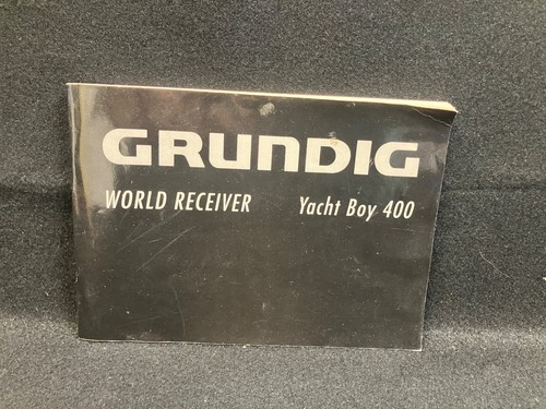 Grundig yacht boy 400 owner - grundig,
