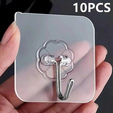 10 Hooks Self Adhesive Strong