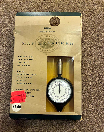 Plastic map measurer - map,