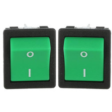 2x Numatic Green Rocker On/Off