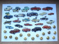 CARS FERRARI PORSCHE PIN BADGE JOB LOT SALE VINTAGE SPORTS MUSCLE USA CAR BUNDLE