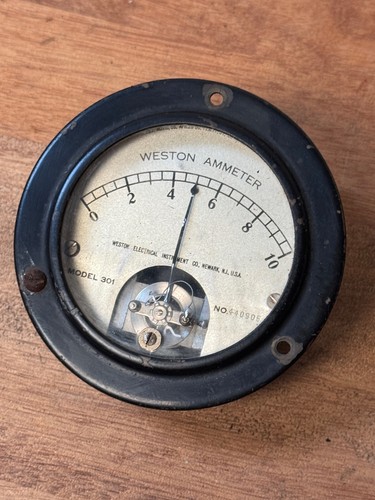 Vintage weston ammeter model - weston,