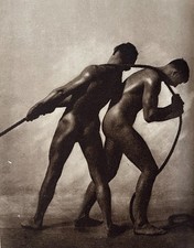 Male nude study two - study, on