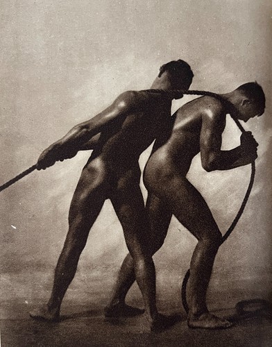 Male nude study - "two, on