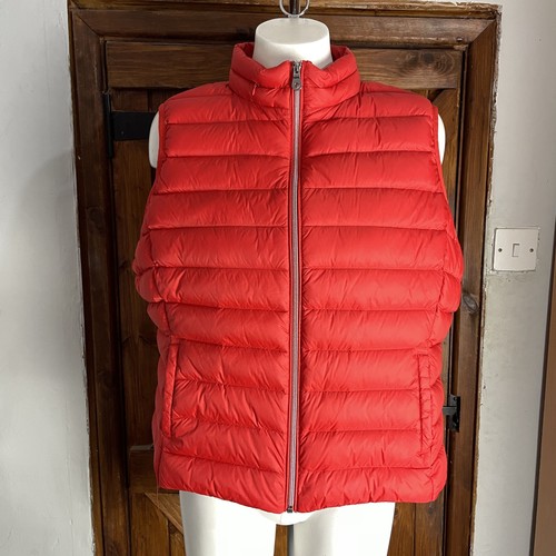 Red down feather puffer - m&s,