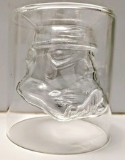 STAR WARS STORMTROOPER HEAD 3D INVERTED GLASS WHISKY, SPIRITS, TUMBLER BARWARE 