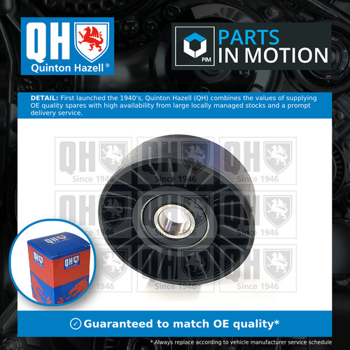 Aux belt idler - pulley, fits