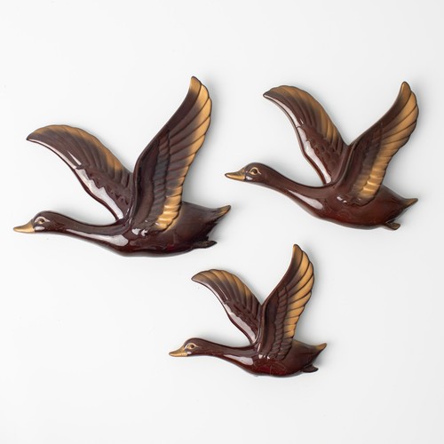 Vintage flying duck - flying,