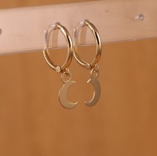 Real 9CT Yellow Gold Crescent