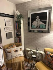 Marilyn Monroe Picture Fashion Liquid Art 3D Glitter Art Mirror Frame 55x55cm