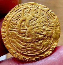 Edward III Pre-Treaty 1351-61AD Half Noble Gold Coin