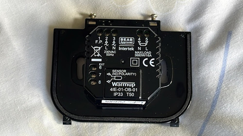 Warmup 4ie thermostat back - ,