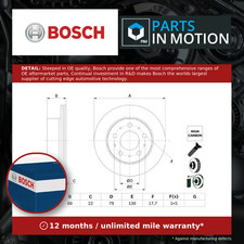 2x Brake Discs Pair Vented