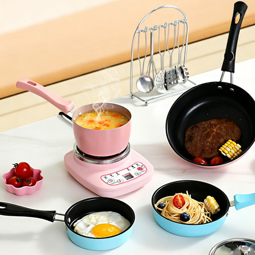 Mini fried eggs saucepan - fried,