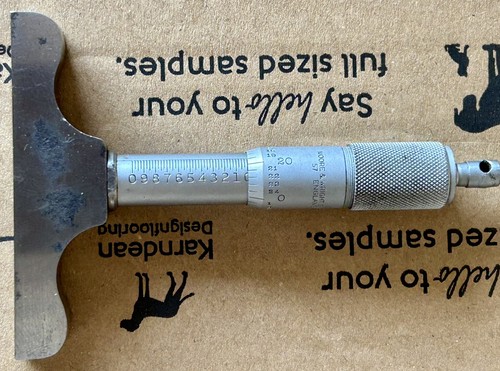Depth micrometer inch - depth, 0-1”
