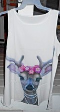 deer dress white bambi  m bust