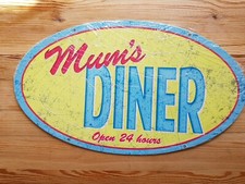 Mums Diner 8" x 15" small oval