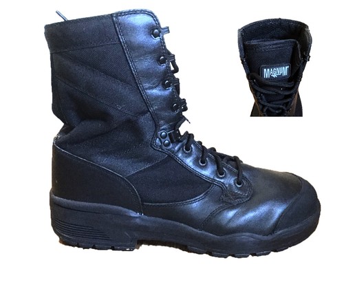 Black magnum boots steel - boots, toe