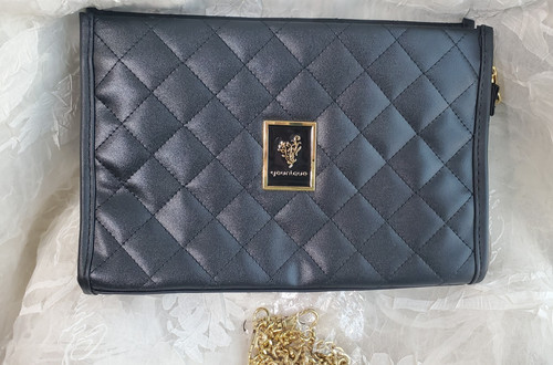 Younique black clutch quilted - younique,,