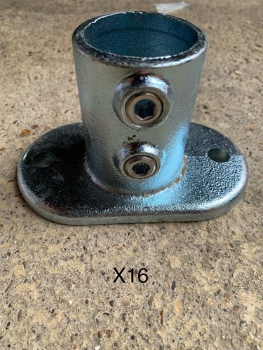 Galvanised key clamp handrail - clamp,
