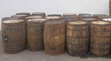  EX WHISKEY OAK BARREL 40 GALLON Wooden Keg Water Barrels Beer garden Pub Table.