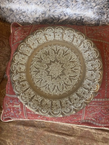 Islamic brass hammered wall - islamic,