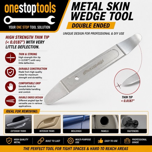 Metal skin wedge - wedge, double