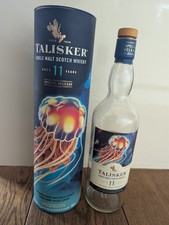 Talisker 11 Skye Single Malt Scotch Whisky Bottle - EMPTY 700ml Bottle With Tube