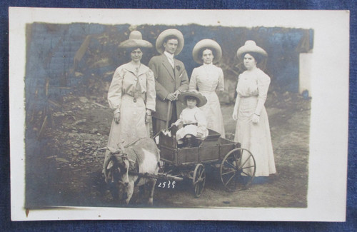 Rppc men wome with child - &,
