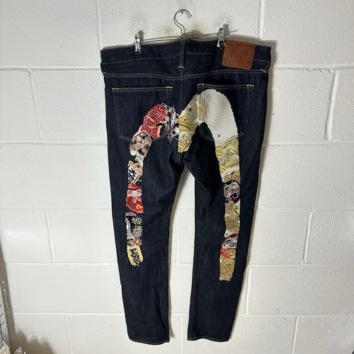 Vintage evisu jeans mens - vintage,