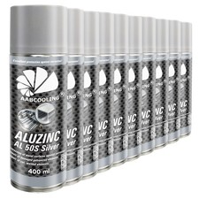 10x AABCOOLING ZINC SPRAY PAINT 400ml ANTI-RUST METAL PRIMER AUTOMOTIVE TOUCH-UP