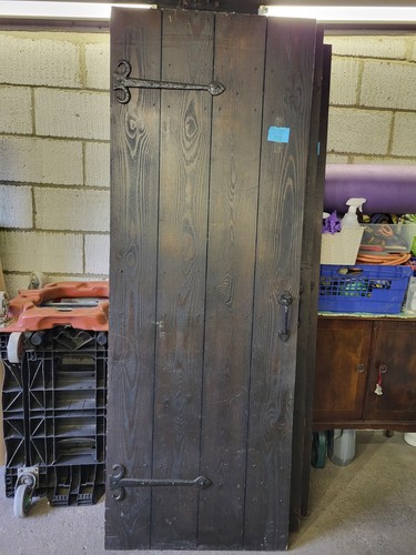 Rustic reclaimed oak studded - reclaimed,