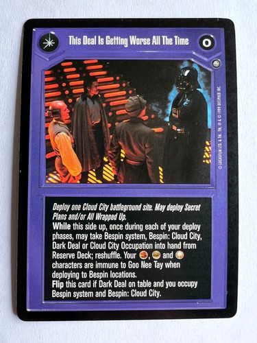 Star wars ccg - wars, deal