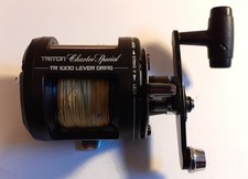 SHIMANO TRITON CHARTER SPECIAL TR1000 LEVER DRAG  BOAT REEL - LOADED WITH BRAID
