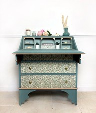 Upcycled & Decoupaged Vintage Bureau With William Morris Print
