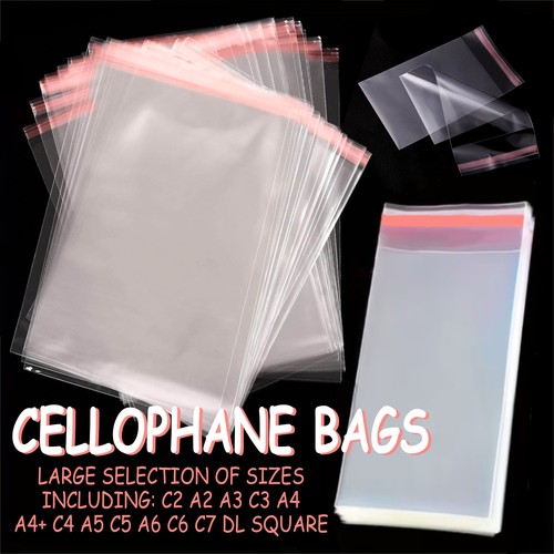 Cellophane clear cello bags - cellophane,